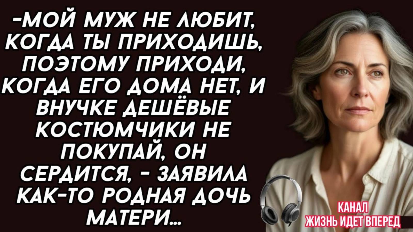 Заявила как-то родная дочь матери, что муж не любит, когда она приходит