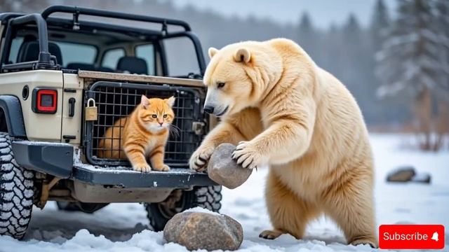 Ginger Kitten & Mama Cat Rescue Stuck Tiger! Husky Rescued Ginger Kitten Captured by Trafficker 🐾