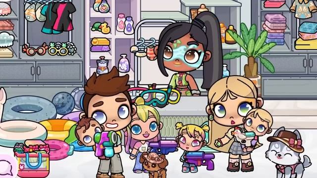 MilaGameАЛИСА и АЛИНА в АКВАПАРКЕ 🌊👶 AVATAR WORLD ИСТОРИЯ 💕 РУТИНА СЕМЬИ 👨👩👧👦 ОБНОВЛЕНИЕ С