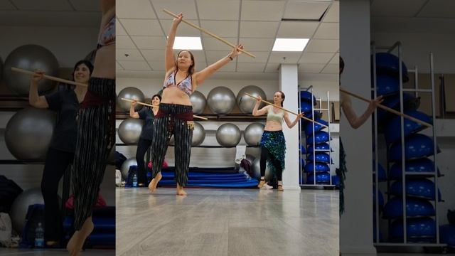 Bellydance class with stick💃| Танцы живота с палкой Урок ✨️ #video #love #dance #bellydance #workou