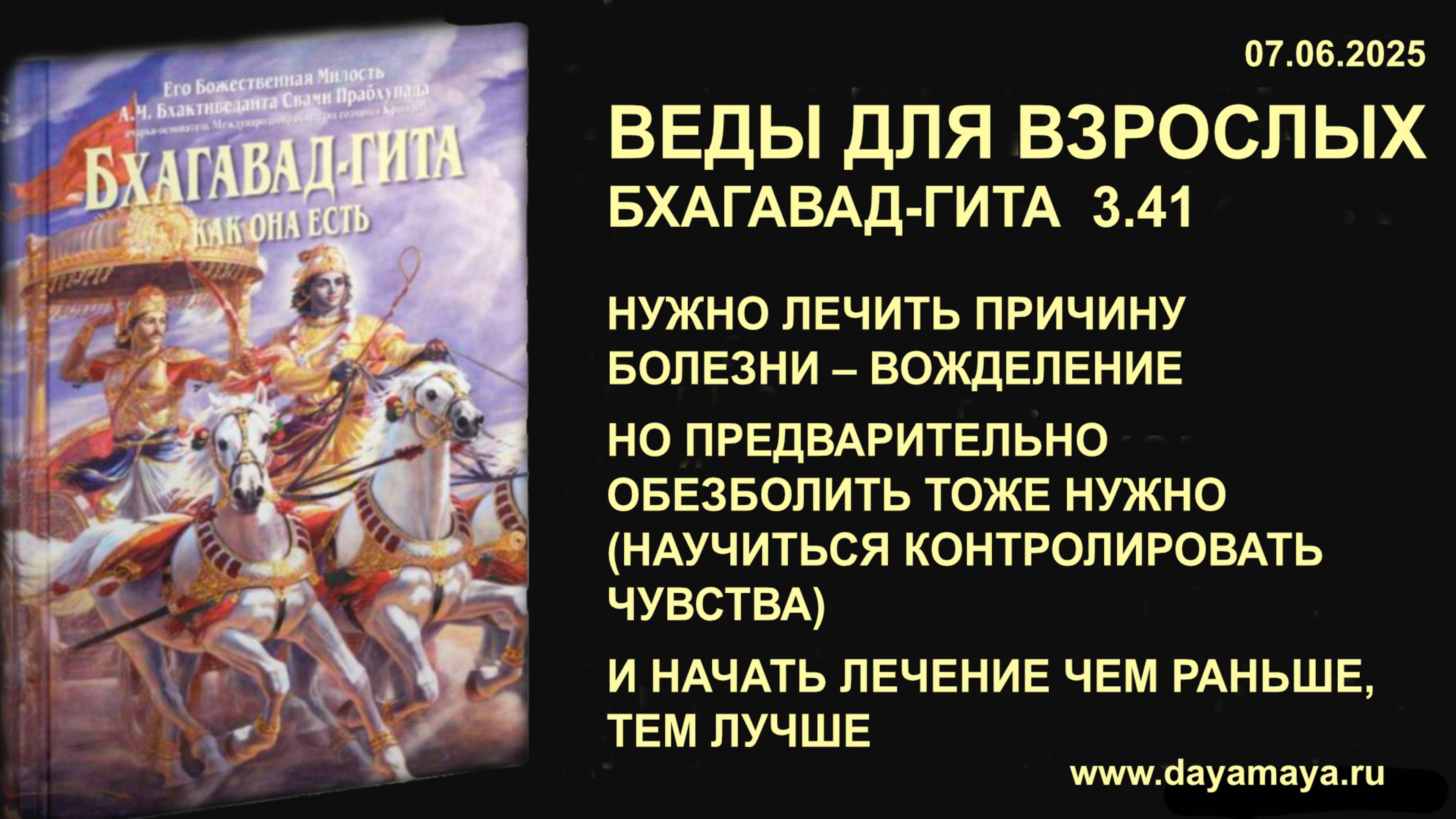 Веды для взрослых. Бхагавад-гита 3.41