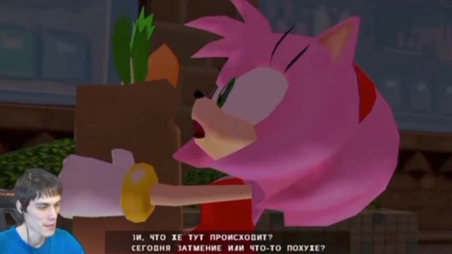 Декарт проходит Sonic adventure DX. Самые смешные моменты.