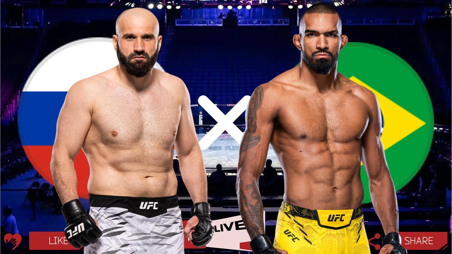 UFC 316 | Азамат Мурзаканов – Брендсон Рибейро прямая трансляция