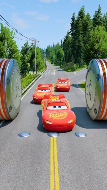 McQueen Bollard Crush #2 – BeamNG.drive