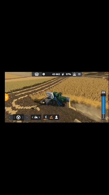 уборка Трикотеле НИвой ск-5 и камаз #фермер #сх #fs20 #игра #нива #КАМАЗ