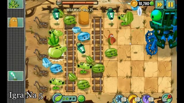 Wild West Day 25 - Plants vs Zombies 2 (Прохождение)