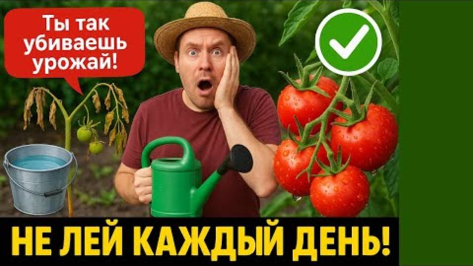 🍎Не Поливай ПОМИДОРЫ каждый день—АГРОНОМ объяснил почему