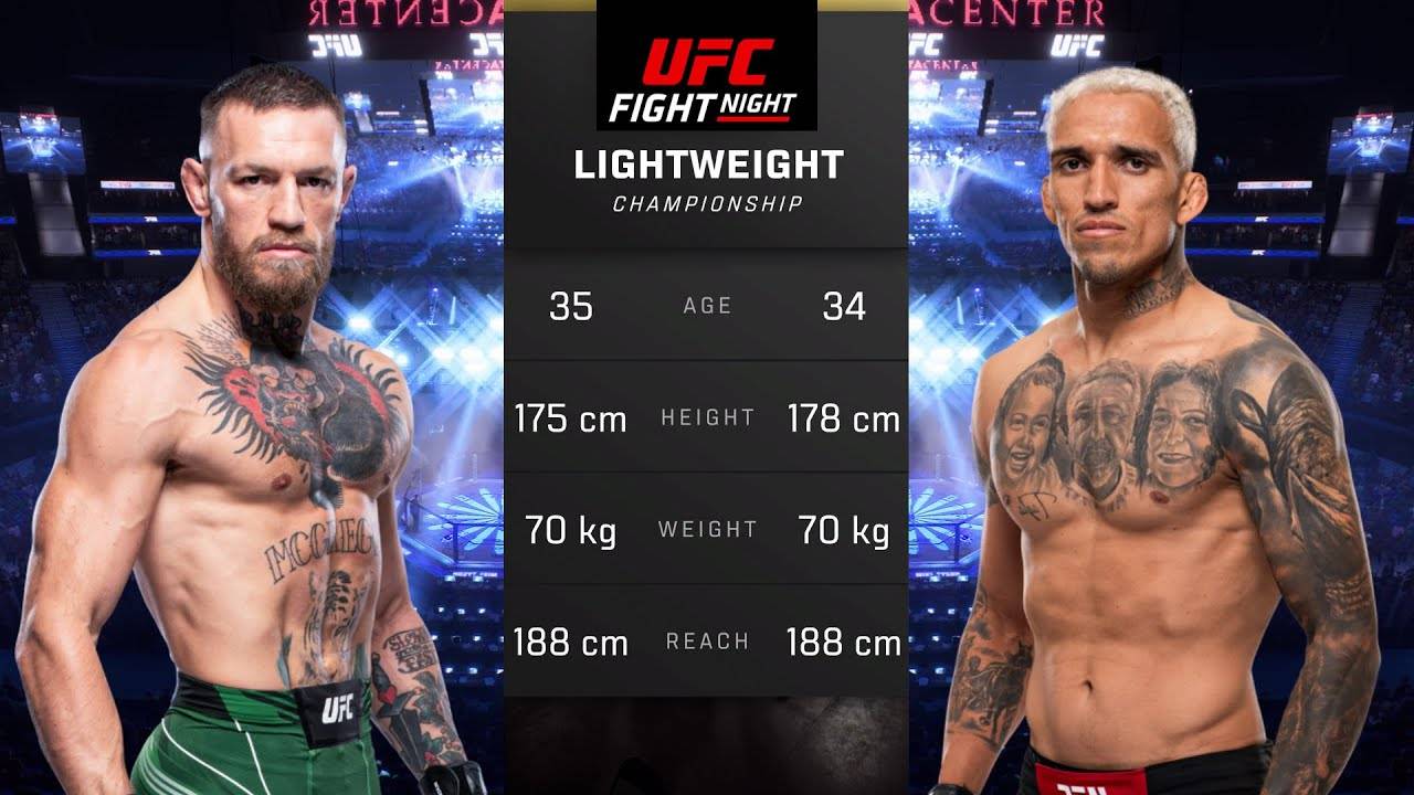 Конор Макгрегор против Чарльза Оливейры Полный бой - UFC 5