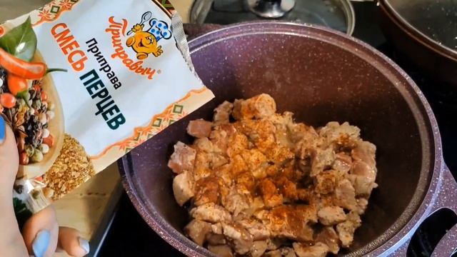 Мясо с картошкой по-домашнему