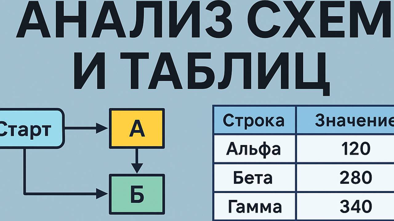 📊 ОГЭ Информатика 2025 | Задание 9 — Как анализировать схемы и таблицы?