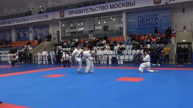 kyokushin kata bassai (бассай) bunkai. Чемпионат России 2024. Евдохин, Иванущенко, Хлебникова.
