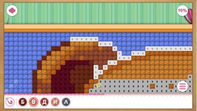 Игра - Вышивка. Мишка готов на 99 %