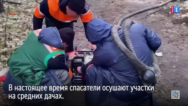 Жители Тарко-Сале выразили благодарность спасателям за помощь в ситуации с паводком