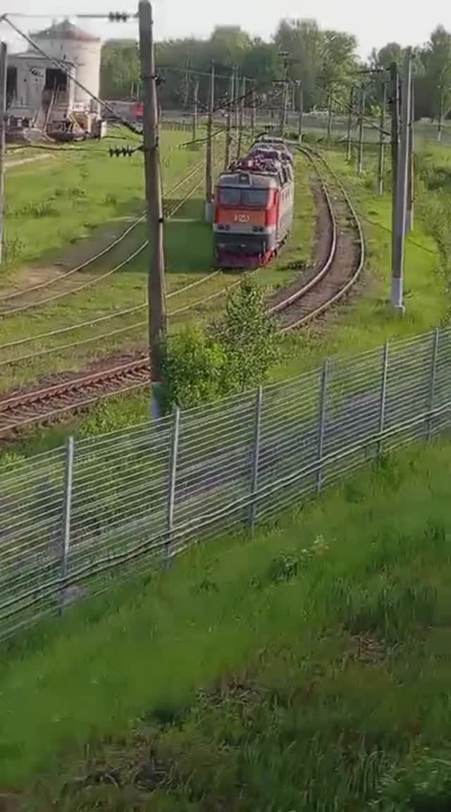 Из окна локомотива