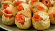 Профитроли с красной рыбой на праздничный стол. 2021