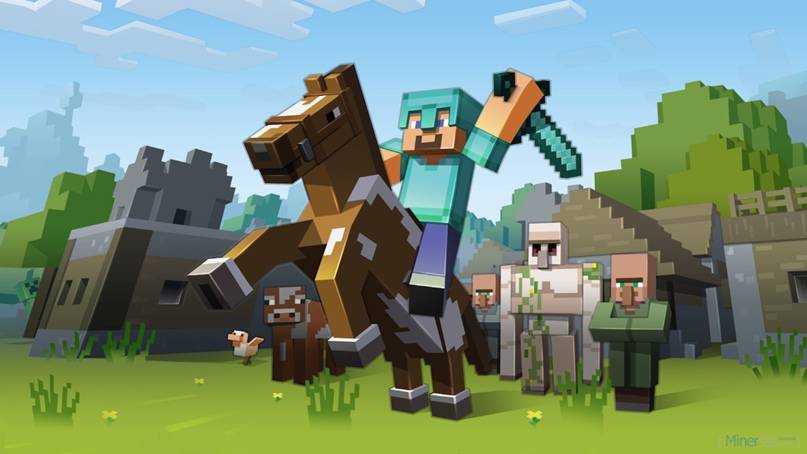 Играю в minecraft
