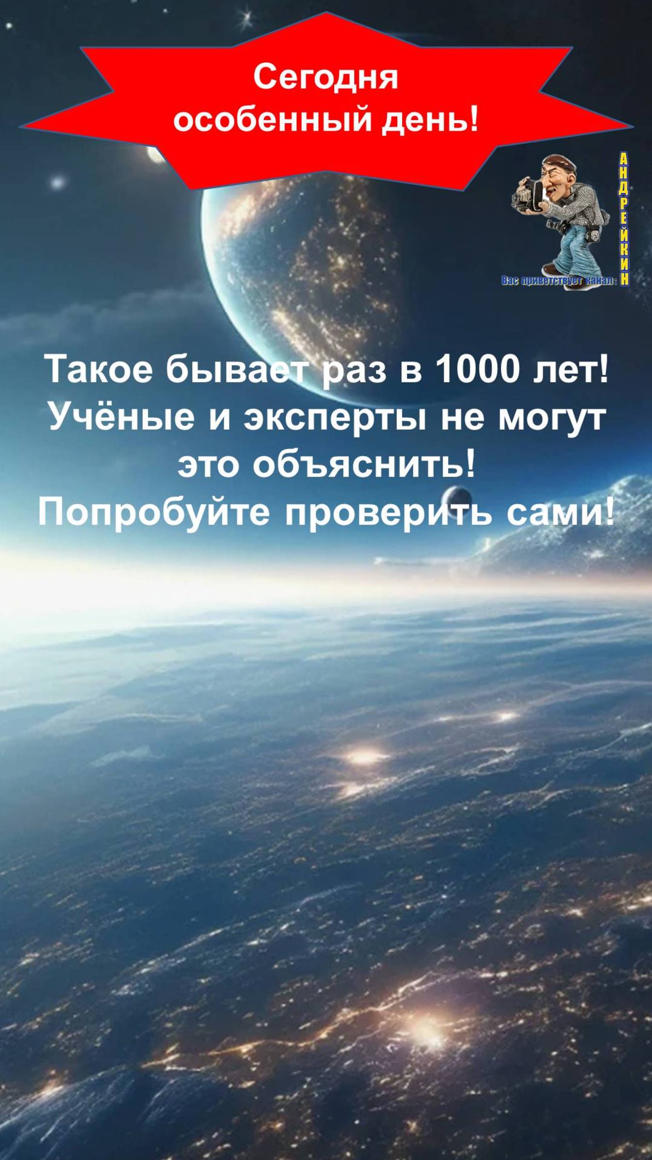Сегодня особенный день-такое бывает раз в 1000 лет,посмотрите и проверьте сами