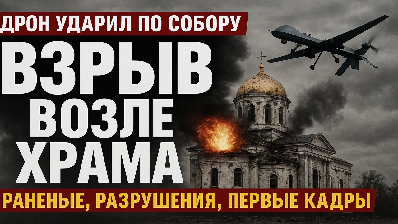 🚨 Срочно! Дрон ВСУ атаковал Успенский собор — ЧП в Курской области