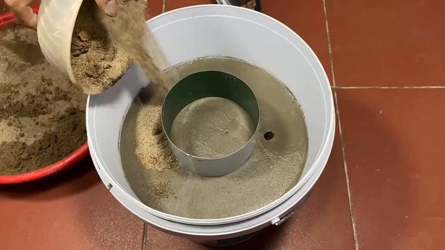 цветочная ваза из цемента