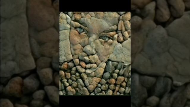 &. Рисунки из камушков