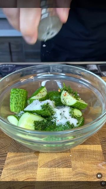 Закусочка к мясу🥒