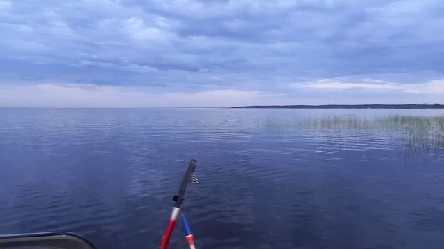 Ладожское озеро Коккорево,выход со стоянки.