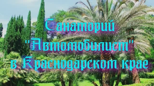 Санаторий «Автомобилист» в Краснодарском крае