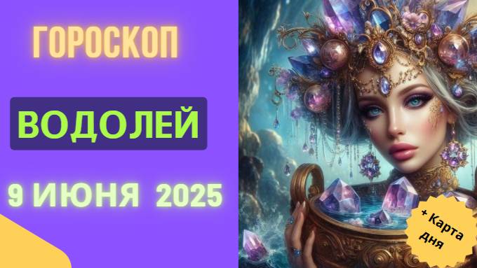 ♒ ГОРОСКОП НА СЕГОДНЯ 9 ИЮНЯ 2025 ДЛЯ ВОДОЛЕЕВ: БУНТ И ОЗАРЕНИЯ!