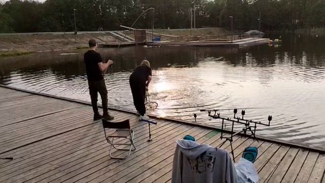 поимка осетра