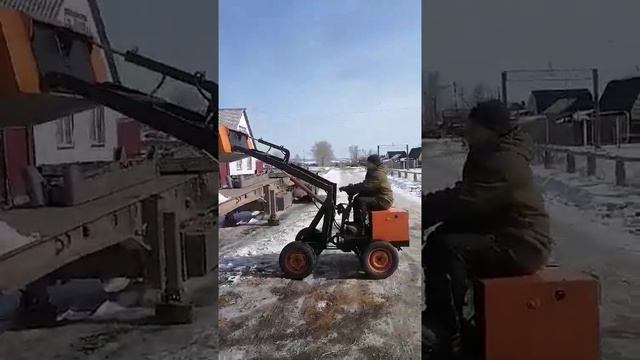 Испытания самодельного Трактора🚜 часть 2