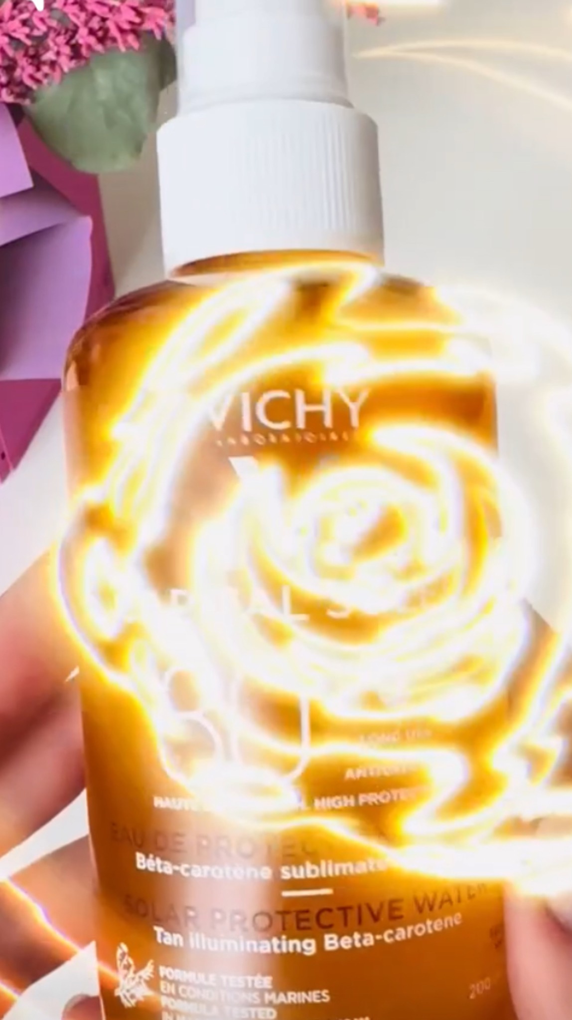 Обзор VICHY Солнцезащитного двухфазного спрея-активатора загара SPF 30 Capital Soleil 🧡🧡🧡