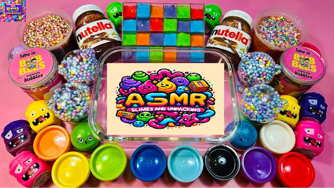 Слайм АСМР | Slime ASMR | микс слаймов | АСМР видео