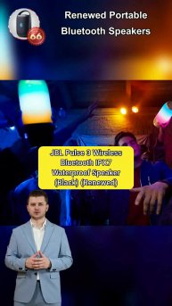 Renewed Portable Bluetooth Speaker – Powerful Sound, Compact Design, Great Value