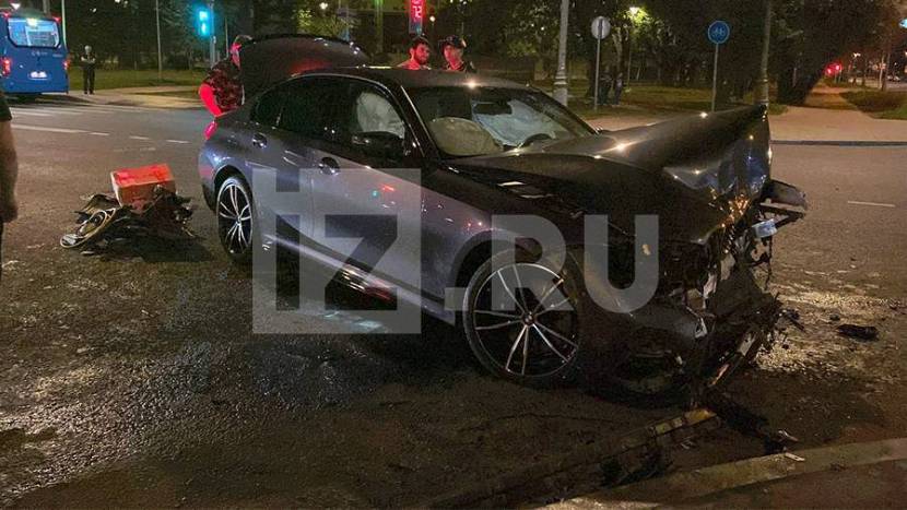 В Москве произошло ДТП с участием двух автомобилей