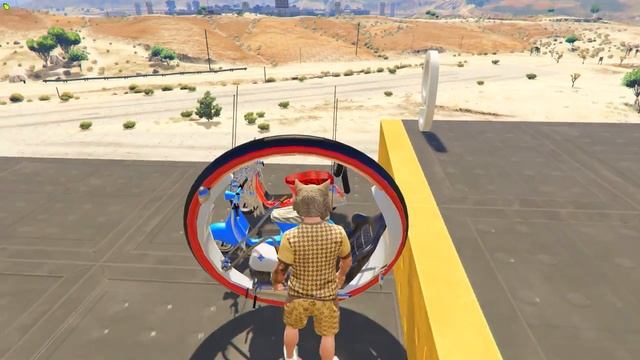 FlazinHOW FAR SIRENOLOGUE AND SCP 096 MODESTY CAN CLIMB UP THE STEPS- GTA 5 EXPERIMENTS ONLINE