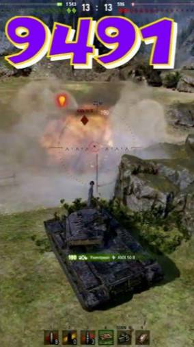 9491 урона под музон на ПЕРЕВАЛЕ!!🔥🔥💪#SibiryakTV #wot #миртанков #gaming #shorts #танки#приколы