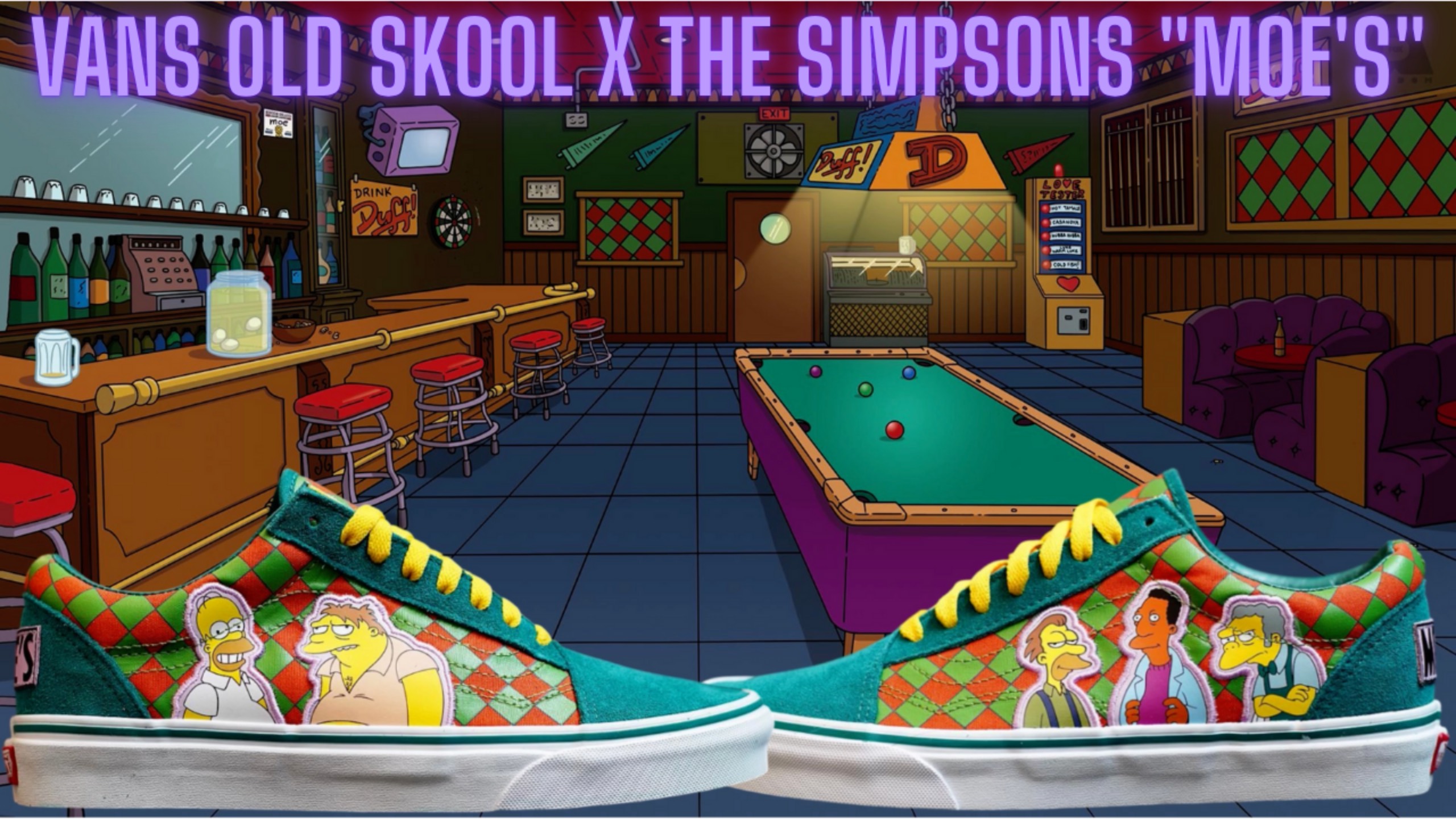 Обзор кроссовок №248: Vans Old Skool x The Simpsons "Moe's"