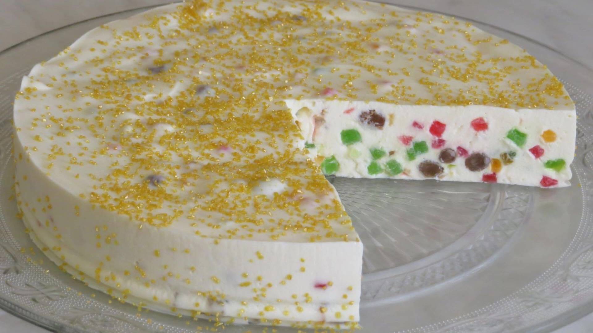 Торт БЕЗ ДУХОВКИ! ТВОРОЖНЫЙ ПЛОМБИР с ЦУКАТАМИ! ПРОСТОЙ и БЫСТРЫЙ ТОРТ! ВСЁ СМЕШАЛ и ГОТОВО!