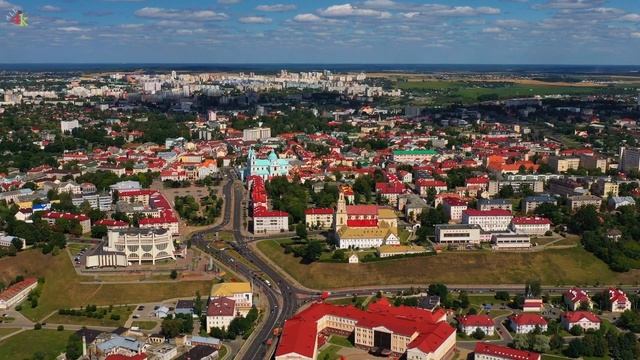 Гродно, Беларусь. Кадры с дрона.