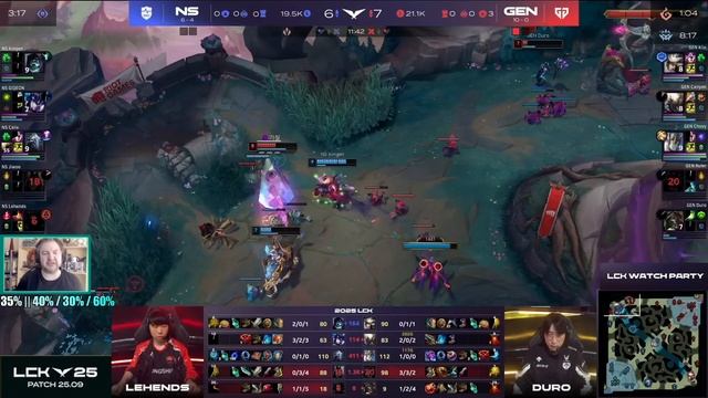 NS vs. GEN | Неделя 6 Игра 2 - LCK Rounds 1-2 2025 | ОБЗОР КОРЕИ | Lolesports L