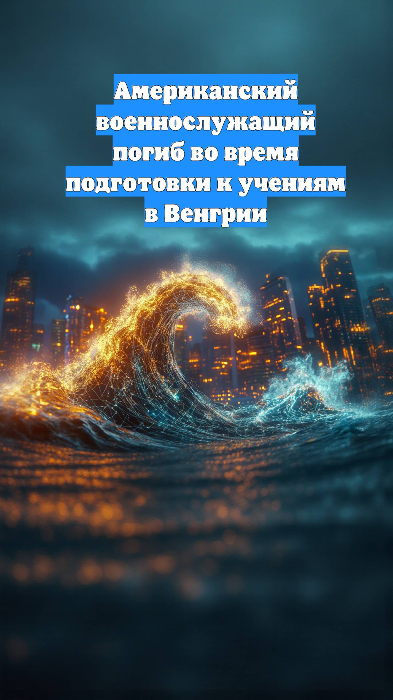 Американский военнослужащий погиб во время подготовки к учениям в Венгрии