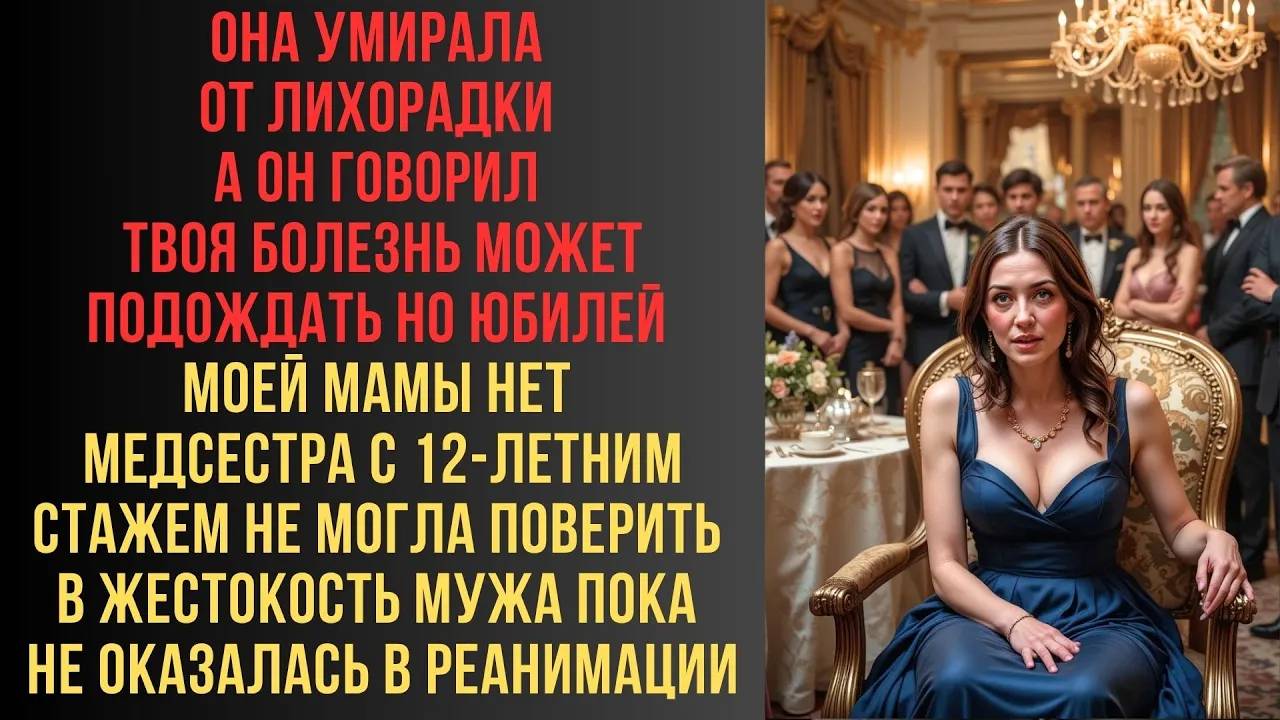 - ТВОЯ БОЛЕЗНЬ ПОДОЖДЕТ, НО ЮБИЛЕЙ МАМЫ НЕТ! - БРЯКНУЛ МУЖ. САМОЧУВСТВИЕ ЖЕНЫ ВСКОРЕ  УХУДШИЛОСЬ