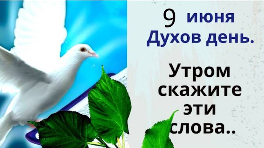 9 июня Духов день. Не метите, чтобы Благодать из дома не вымести