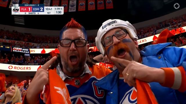 Oilers’ Evan Bouchard leaves Panthers stunned with wild goal