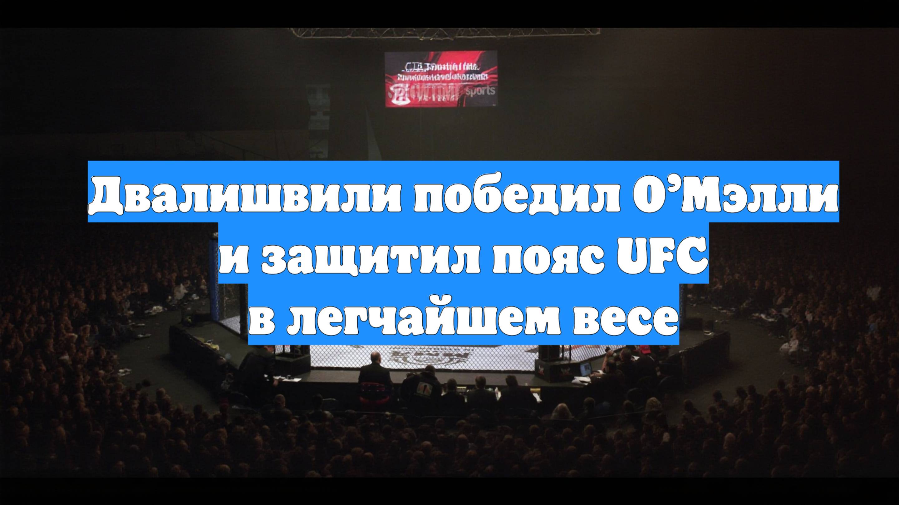 Двалишвили победил О’Мэлли и защитил пояс UFC в легчайшем весе