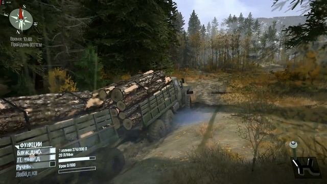 Spintires: MudRunner • Прохождение ➣ Карта Болото # 7. Тащим брё?