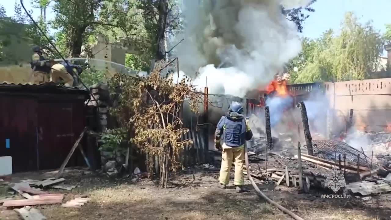 ❗ Горловские огнеборцы ликвидировали пожар в результате атаки БПЛА