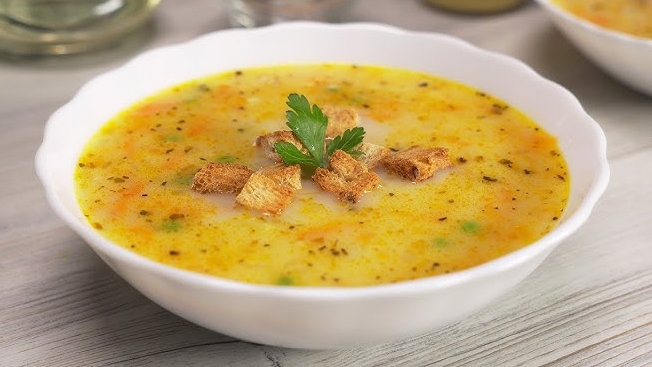 🍲 Французский сырный суп с горошком