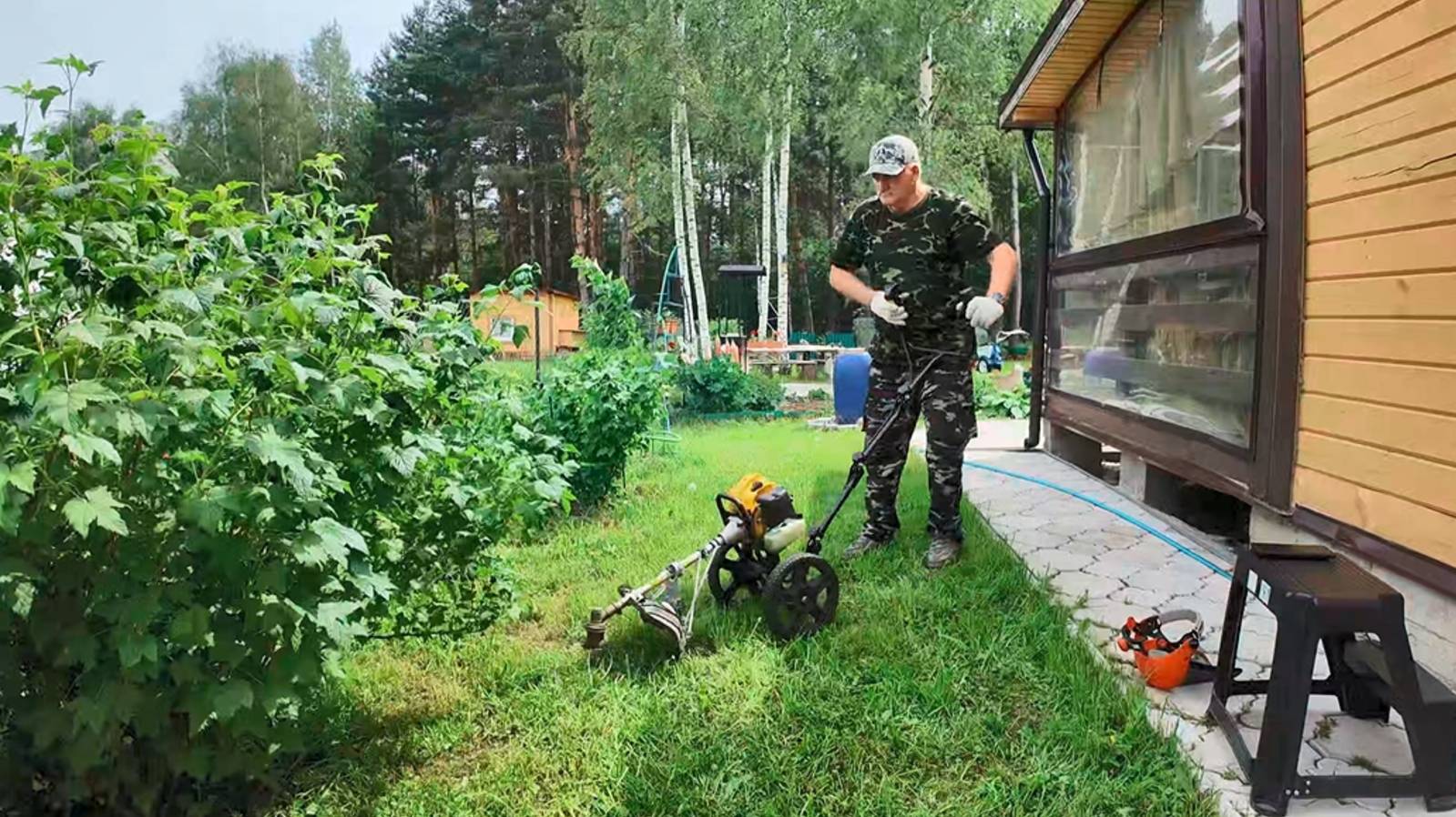 10.03 Доработка колёсного триммера для сложного рельефа. Трейлер