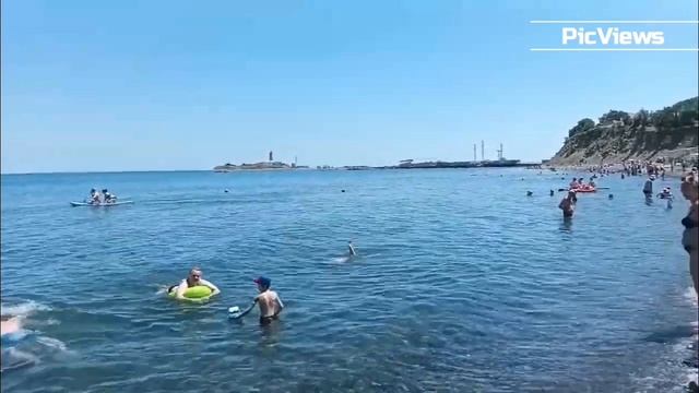 Анапа Большой Утриш сегодня 8 июня 2025. Обстановка на пляже море и погода сейчас. Мазута нет!